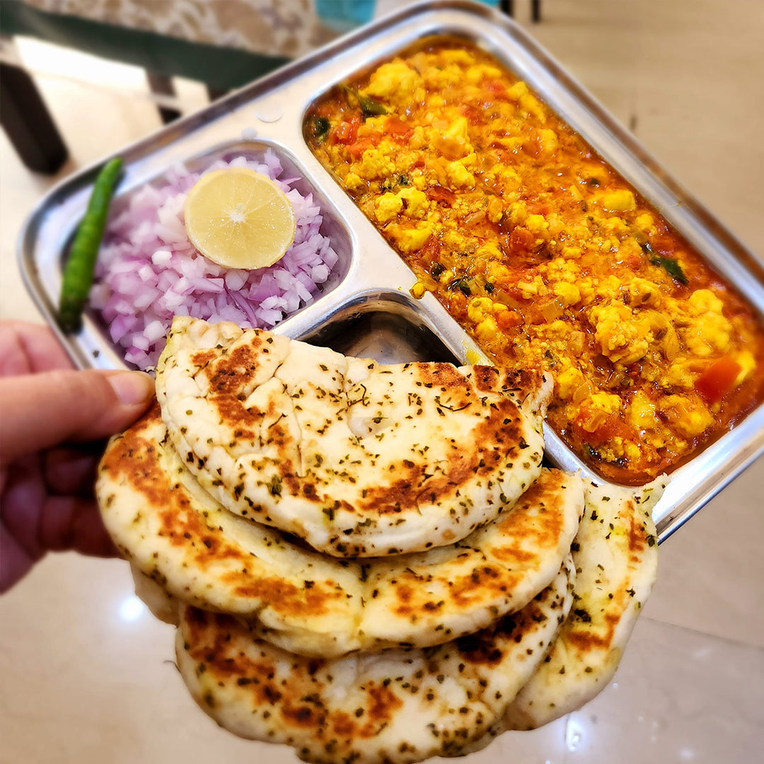 Bread Kulcha & Paneer Bhurji