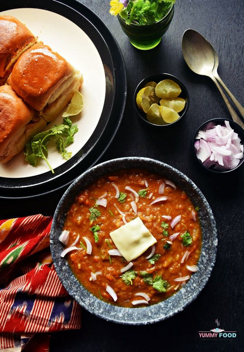 Cheese Pav Bhaji 2 Pav