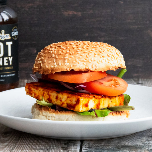 Desi Veg + Paneer Burger W / Chips