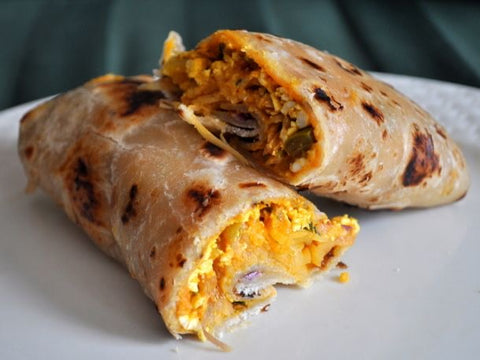 Paneer Bhurji Kathi Roll