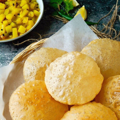 Puri Fried Puffed Roti 1Pc